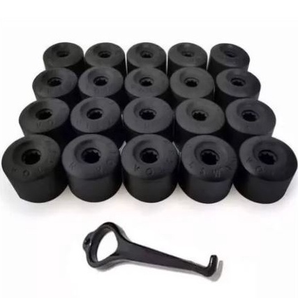 Jogo 20 Capas Parafuso Roda Novo Polo Golf Jetta Fox Crossfox Passat Variant gol voyage saveiro santana parati p/ parafuso de roda 17mm