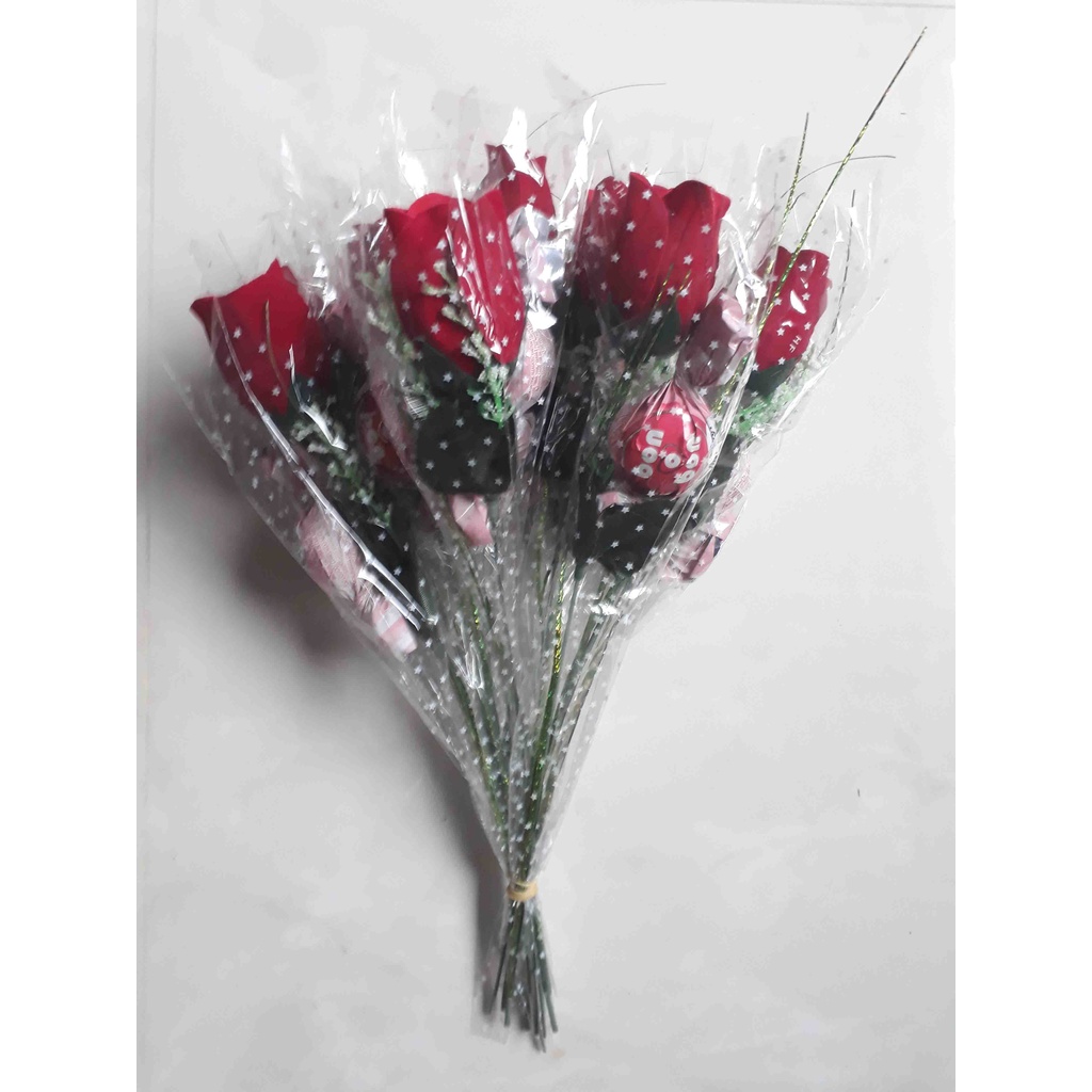 Rosas Artificiais Botão de Rosa vermelha 1 unidade + Embrulho Flores  presente | Shopee Brasil