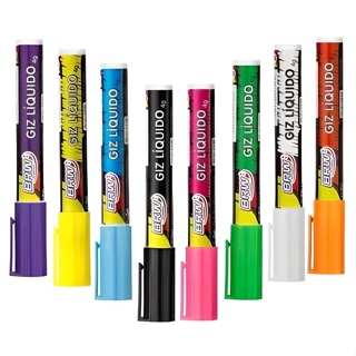 Giz líquido Cores diversas Ponta de 6mm redonda ou chanfrada (1 unidade) – BRW em Oferta na Shopee