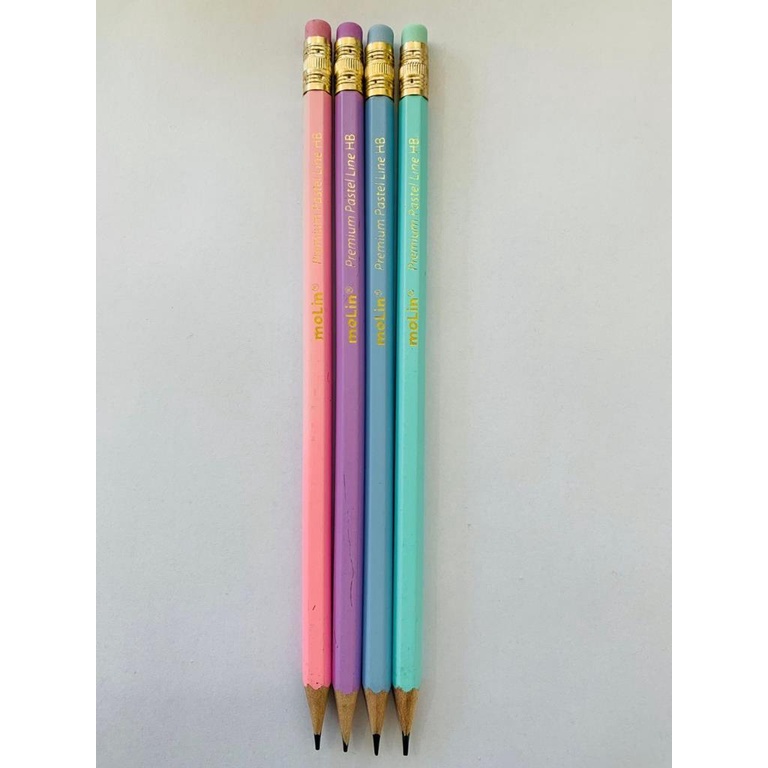 Lapis De Escrever Borracha Tom Pastel Lilas Azul Rosa Bebe | Shopee Brasil
