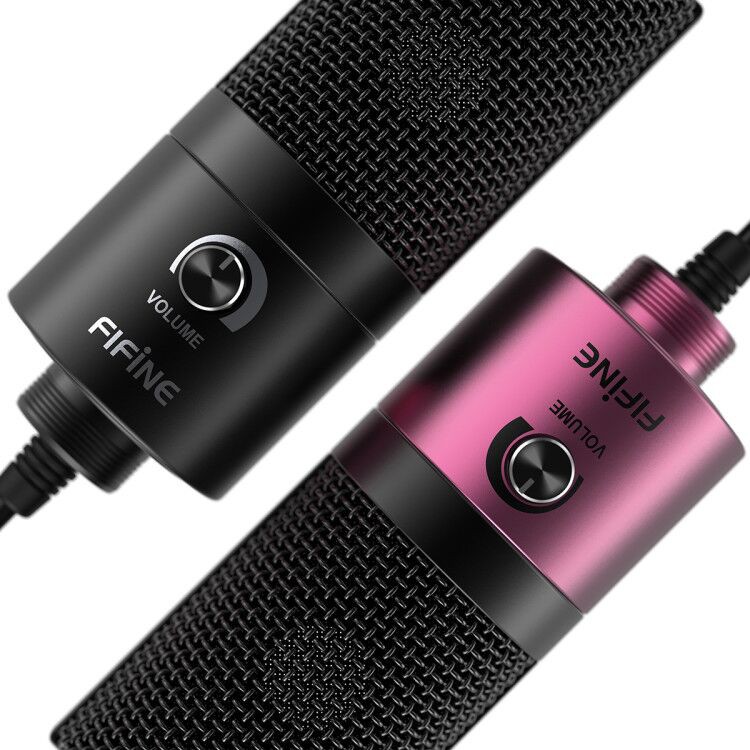Microfone Fifine K669/K670 / Ampligame Condensador Cardióide Preto, Rosa, Prata Original Pronta Entrega