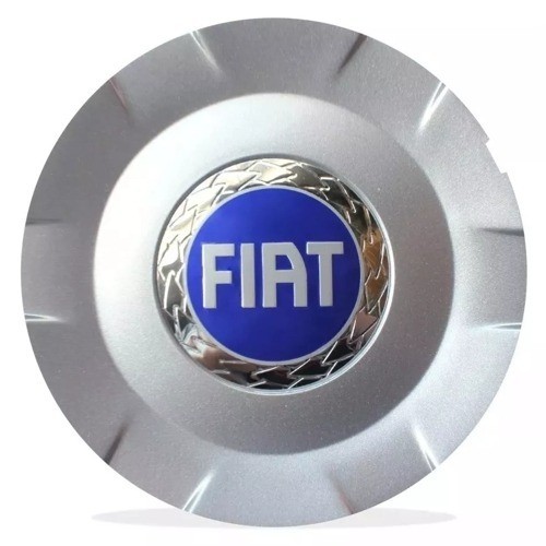 4 Calotas Miolo Tampa Centro Roda Fiat Stilo 8v Aro 15 Azul.