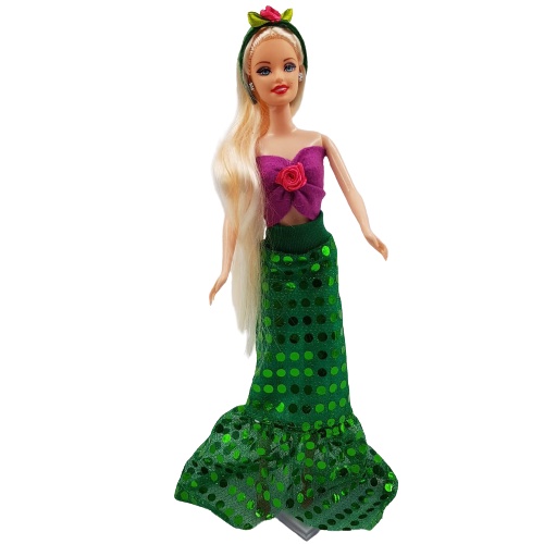 Fantasia Sereia Ariel para Boneca 30cm - Roupas de Princesa para Barbi