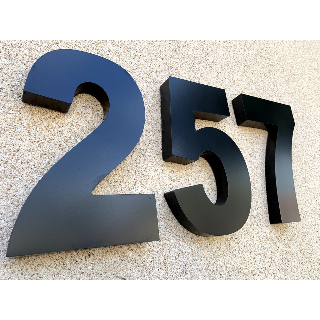 Número Residencial 15cm Aço Inox Preto em Oferta na Shopee