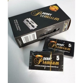 Lâmina Derby Premium Turbo Com 50 Pçs em Oferta na Shopee