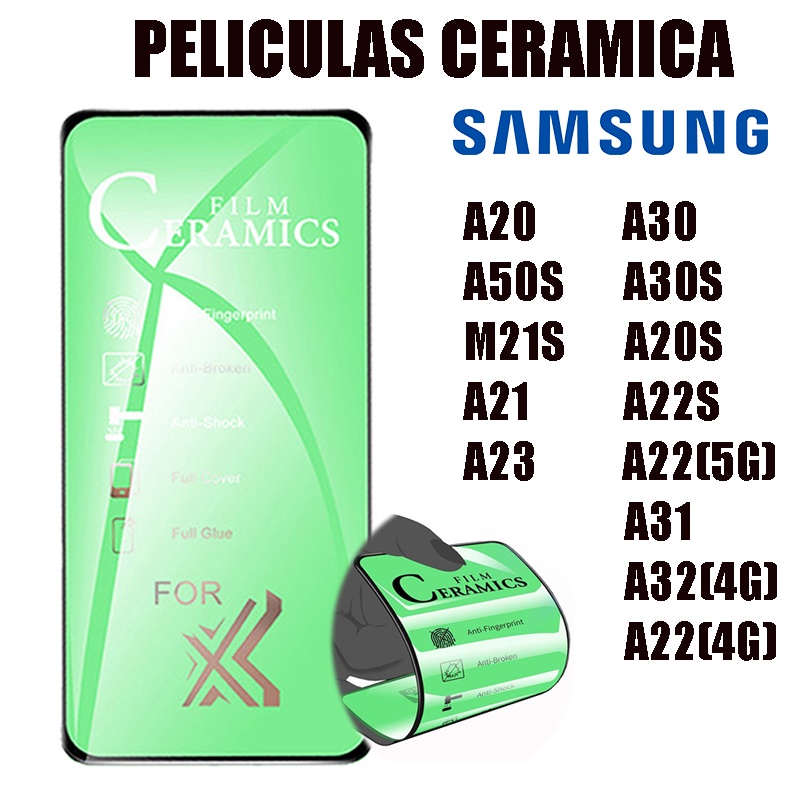 Pelicula Ceramica 3D MOLE P/SAMSUNG A20/A30/A50S/A30S/M21S/A20S/A22S/A21/A23/A22(5G)/A31/A32(4G)/A22(4G)  Protetor de Tela
