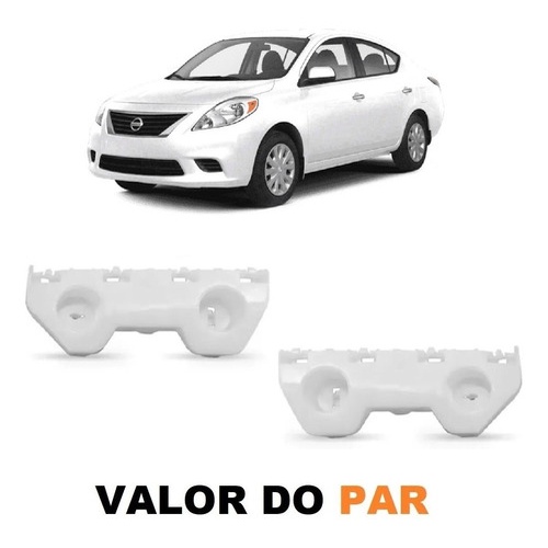 Par Suporte Guia Parachoque Diant Versa 2012 14 16 18 2019