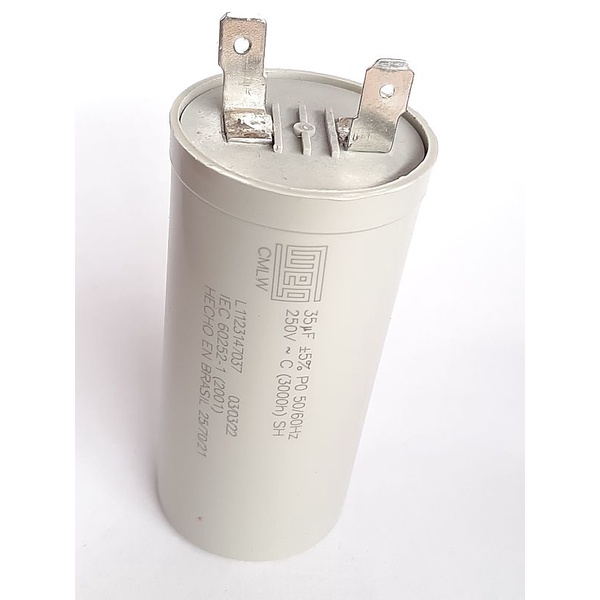 Capacitor 35uf/250v P/ Lavadora Plus Mueller Mod. Novo BIVOLT