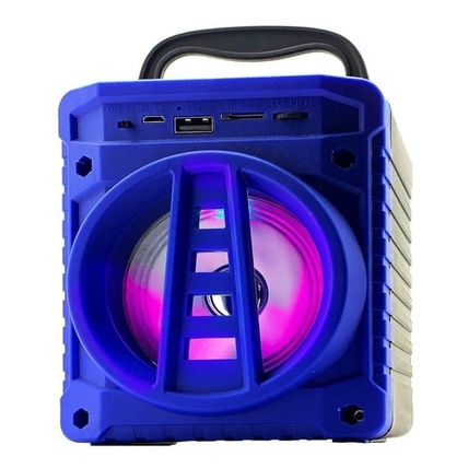 Caixa De Som Bluetooth Usb Portatil Pen Drive Fm Bateria Led