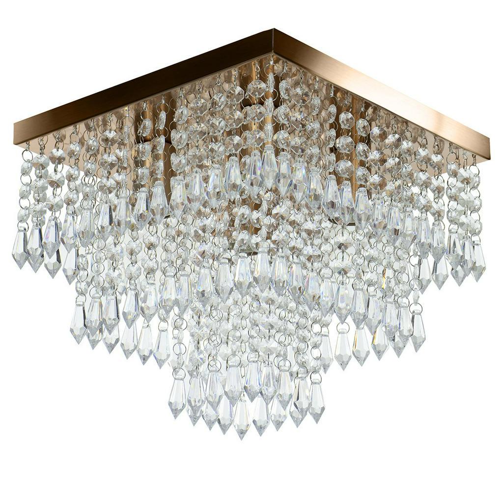Lustre De Cristal Acrilico Sweetcrillic 30x30 Cobre Lindo! em Oferta na Shopee