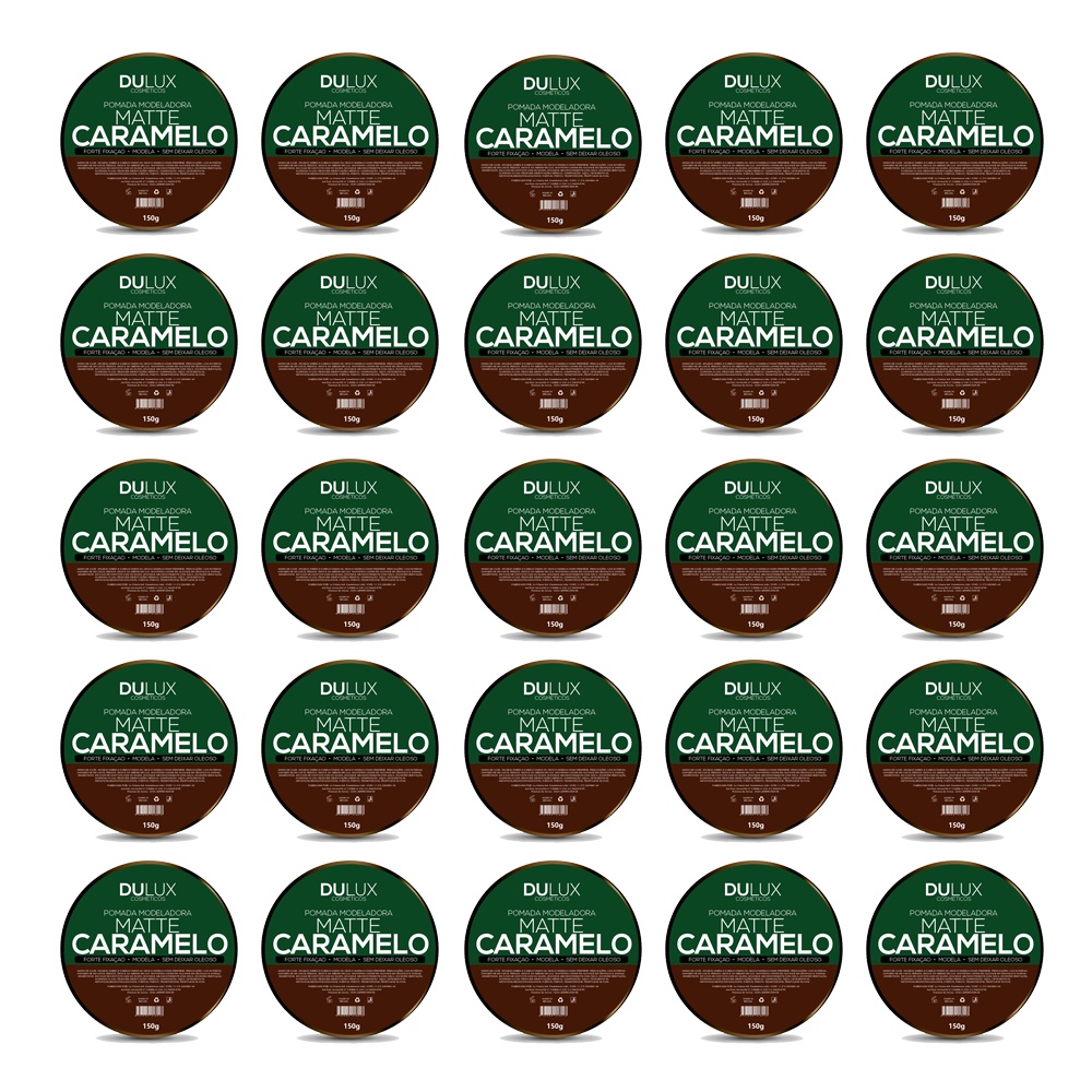 25 Cera Modeladora Matte Caramelo Ultra Fixação 150g Dulux Cabelo e Barba