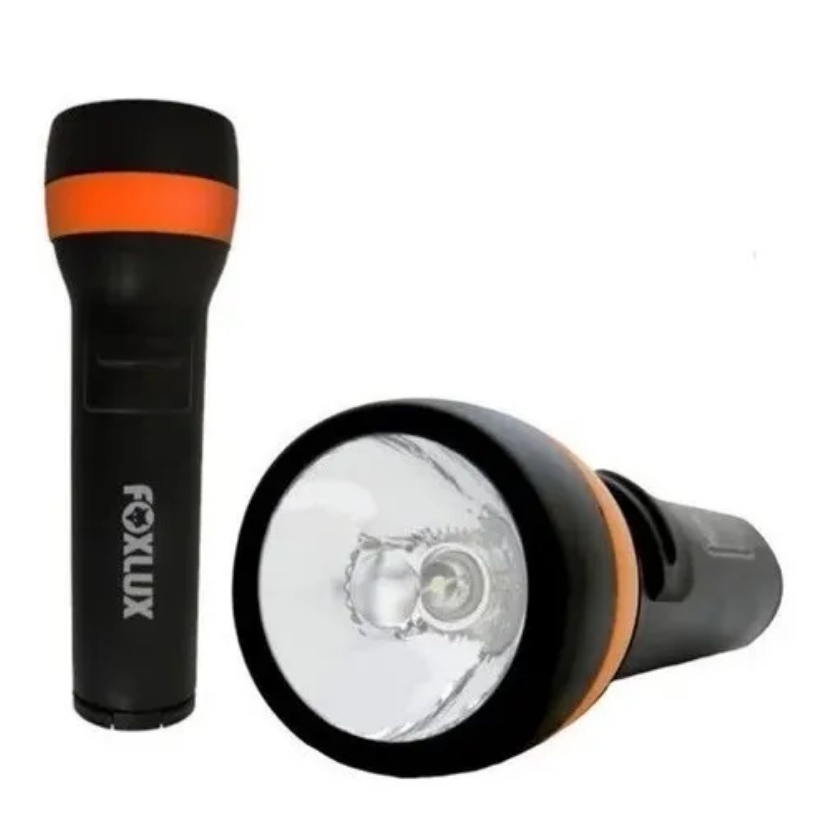 Lanterna Abs Pilhas 01 Led Grande- Alto Brilho- Foxlux em Oferta na Shopee