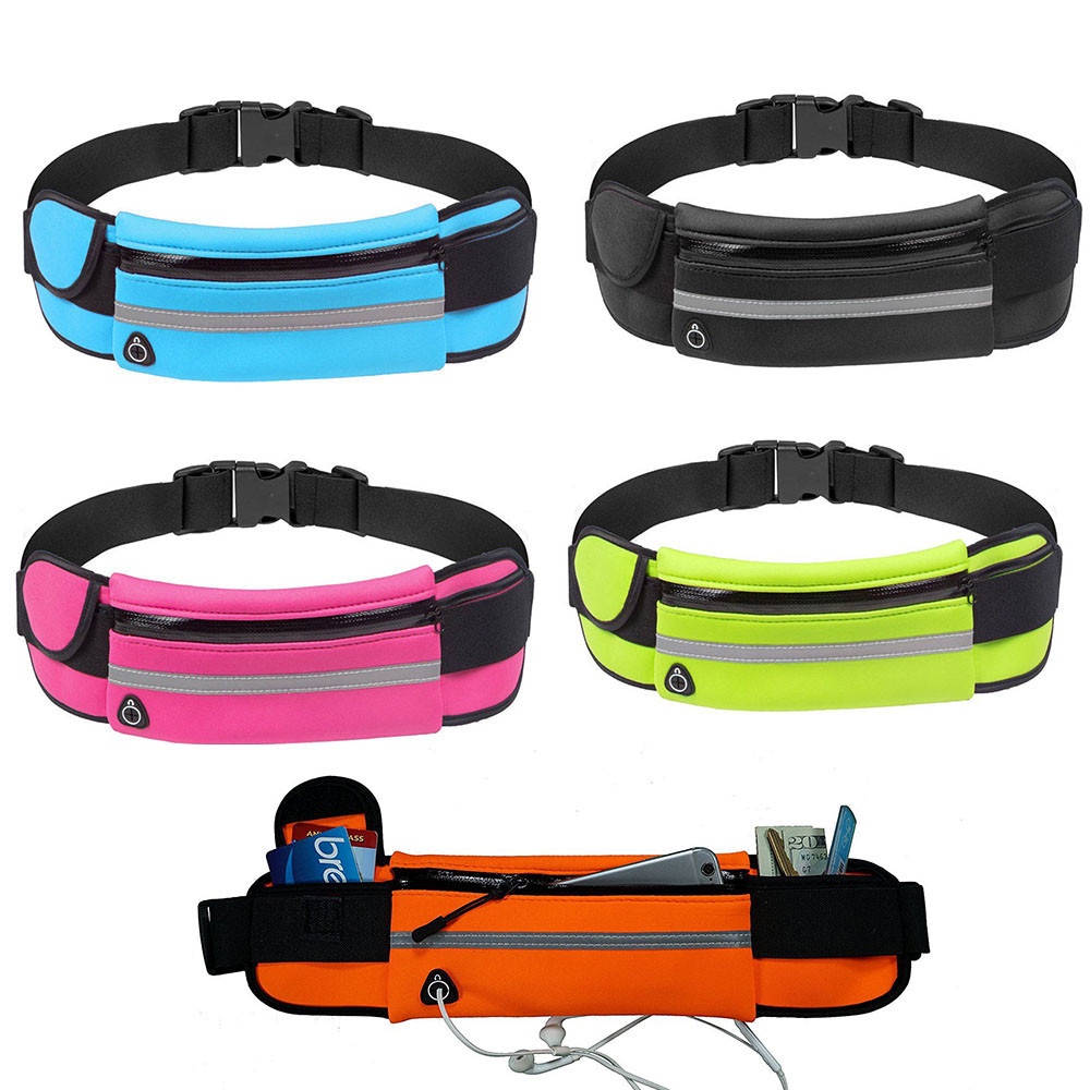 Pochete Esportiva Corrida Academia Impermeável Slim Porta Garrafa de Água Celular