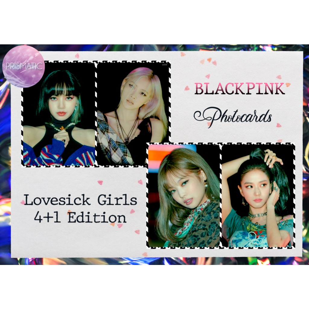 Blackpink Lovesick Girls 41 Photocards Conjunto Shopee Brasil