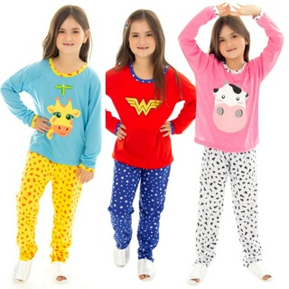 Pijama Feminino Infantil Estampado