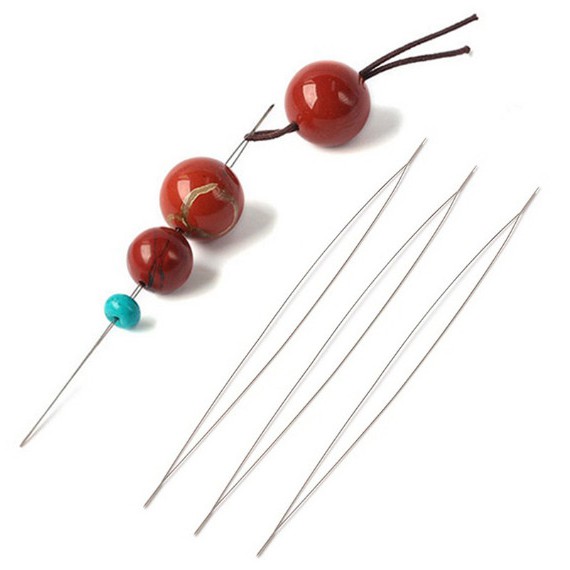 1 Pc/4 Pcs Aberto Beading Agulha Suprimentos Para Fazer Contas DIY Handmade Pinos Jóias Ferramentas Colar