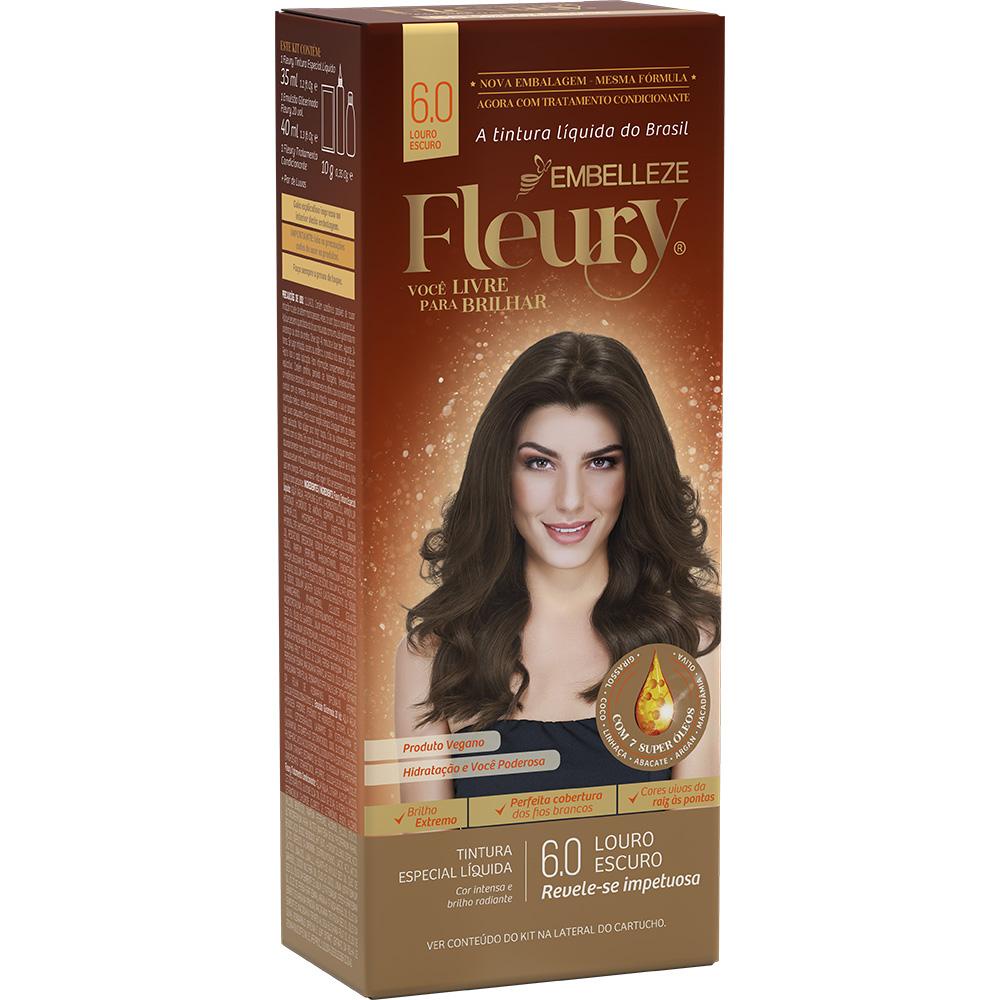Tinta de cabelo fleury estrela impetuosa louro escuro 6.0