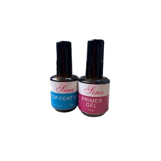 Kit Top Coat e Primer De unhas Naturais Manicure e Pedicure Postiças em Oferta na Shopee