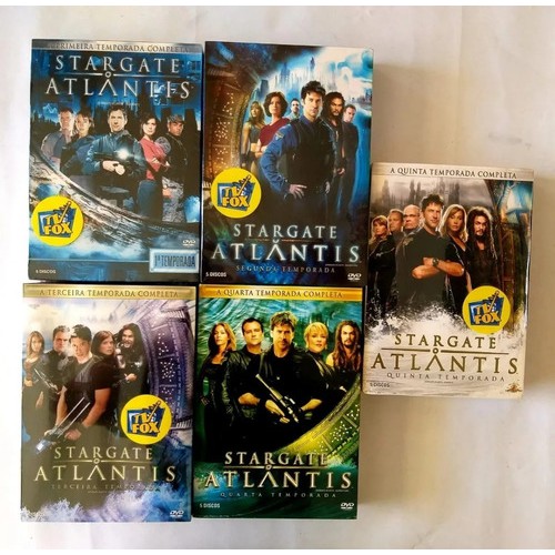 Dvd Coleção Stargate Atlantis 1ª A 5ª Temporadas Original