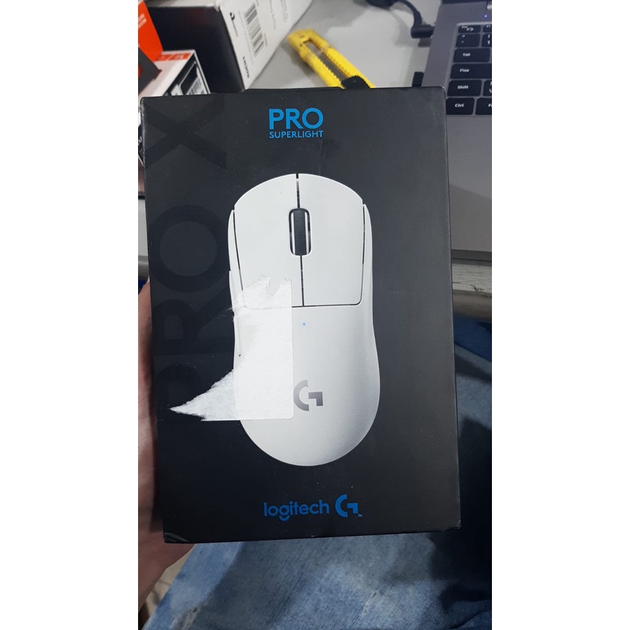 Mouse gamer sem fio logitech g pro x superlight com lightspeed branco
