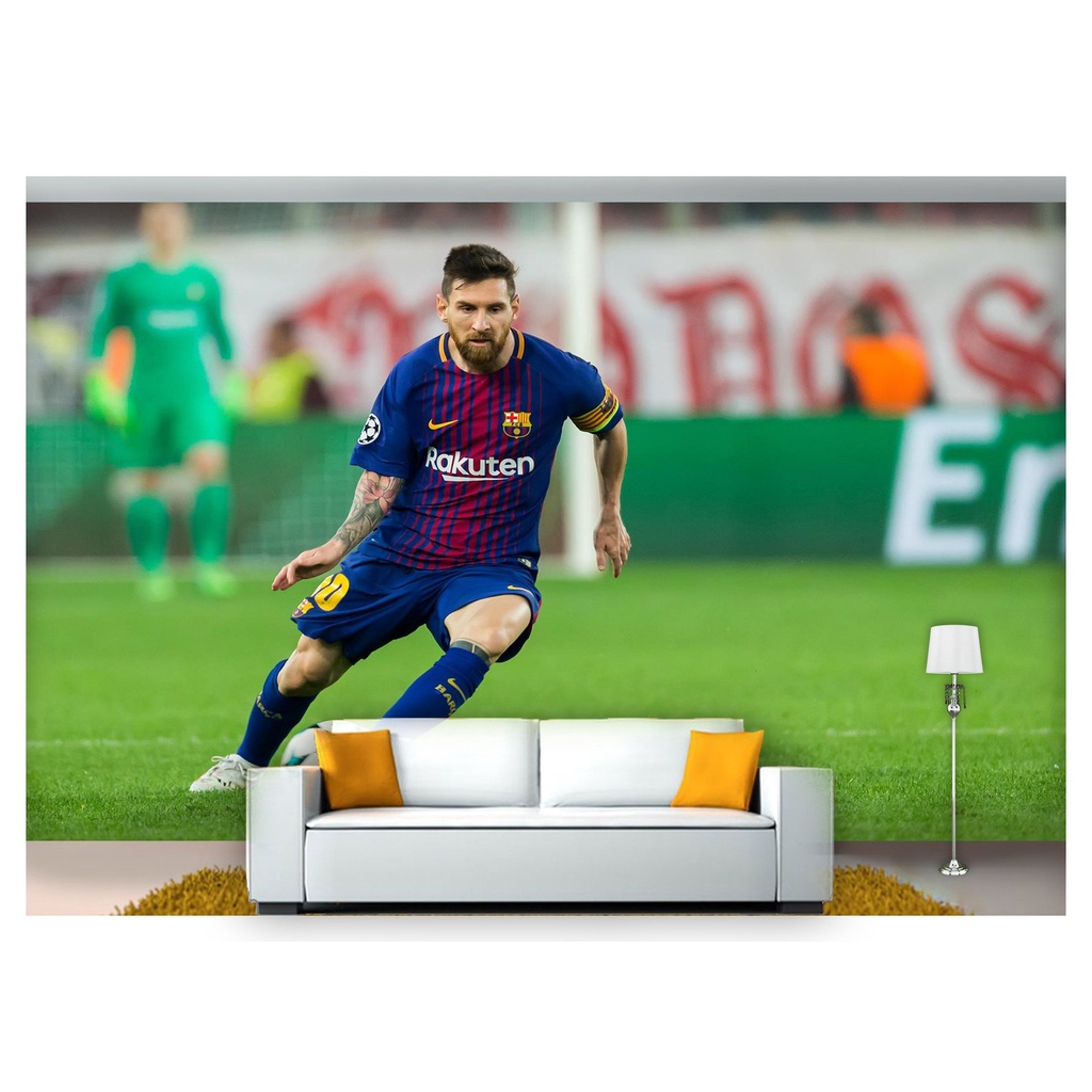 papel de parede Esportes Futebol Bola Campo 3D m² SPT41