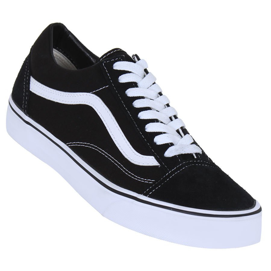 tenis vans preto e branco masculino