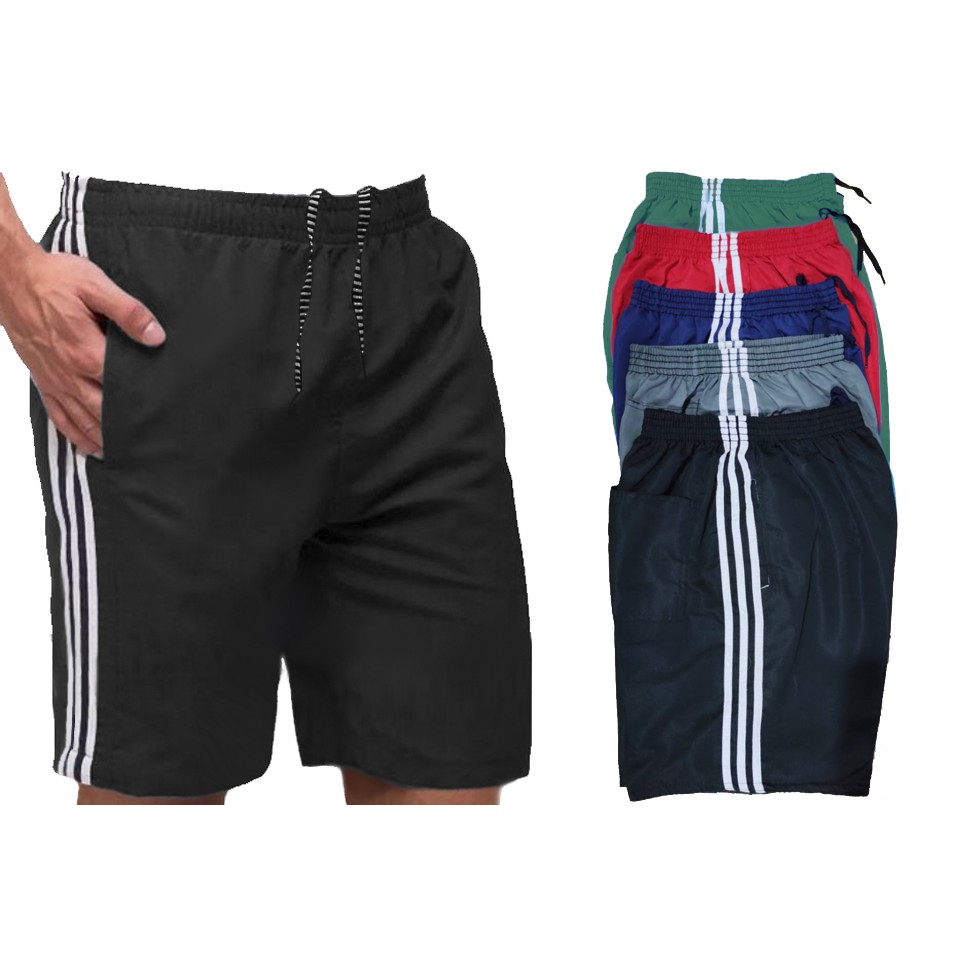 Bermuda Masculina Tactel 3 Bolsos Short Calção Futebol Academia Corrida ...