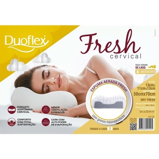 Travesseiro Ortopédico Cervical Fresh Duoflex ORIGINAL 13 cm em Oferta na Shopee
