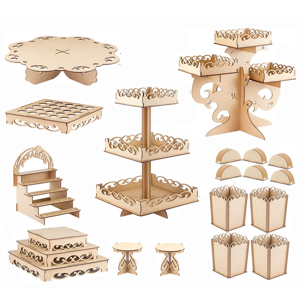 Kit Festa Provençal Mesa de Doces Arabesco Completo Infantil Muitos Itens