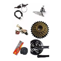 KIT RELAÇÃO WG 21 MARCHAS COMPLETO COM CATRACA 7V PARA BICICLETA