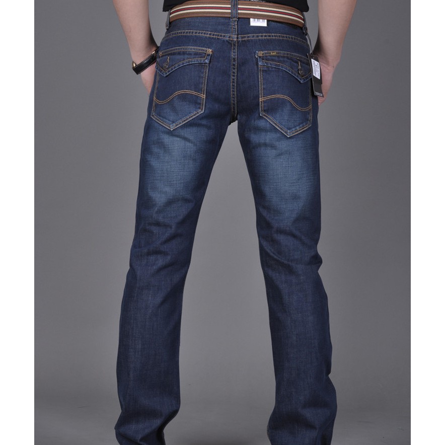 calça jeans masculina reta cintura alta