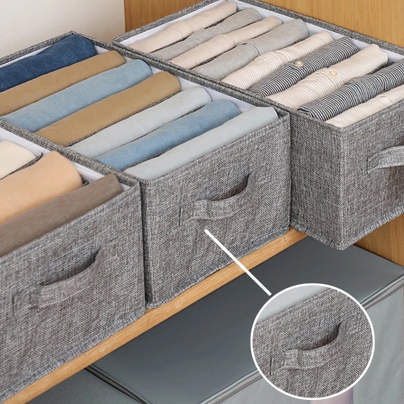 Roupas Organizador Calças De Armazenamento Caixa De jeans Camisola Roupeiro De Com Compartimentos Meias Underwear Sutiãs