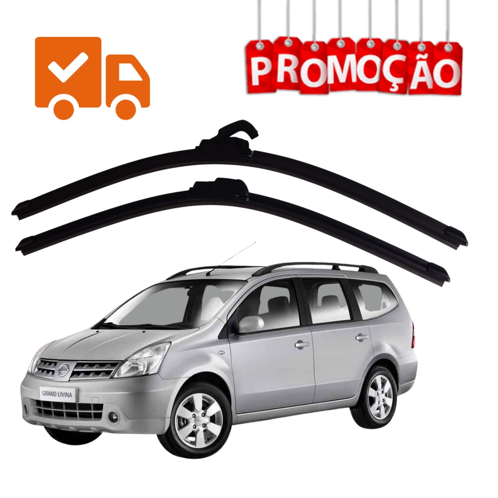 Par Palheta De Silicone NISSAN Livina Sentra Versa Limpador do Parabrisa PROMOÇÃO SHOPEE em Oferta na Shopee