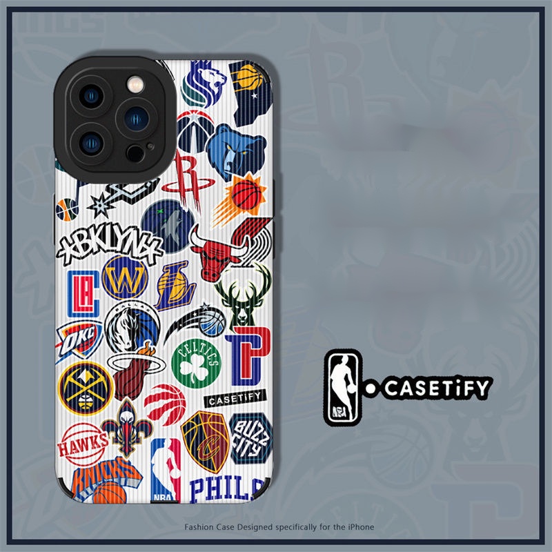 NBA Team Logotipo Vertical Padrão Telefone Capa Adequado Para iPhone 13 ...