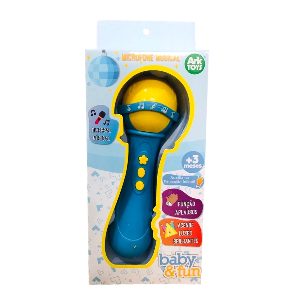 Microfone Infantil Musical Baby e Fun - Ark Toys