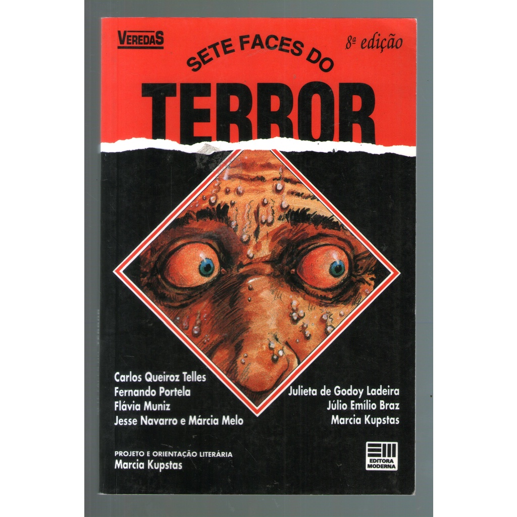 Livro: Sete Faces do Terror - Coleção Veredas - Seminovo