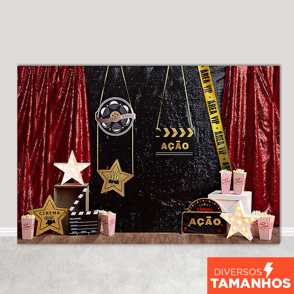 Fundo Fotográfico Dia das Crianças Cenário Cinema Painel Em Tecido Sublimado - FFC-787 em Oferta na Shopee