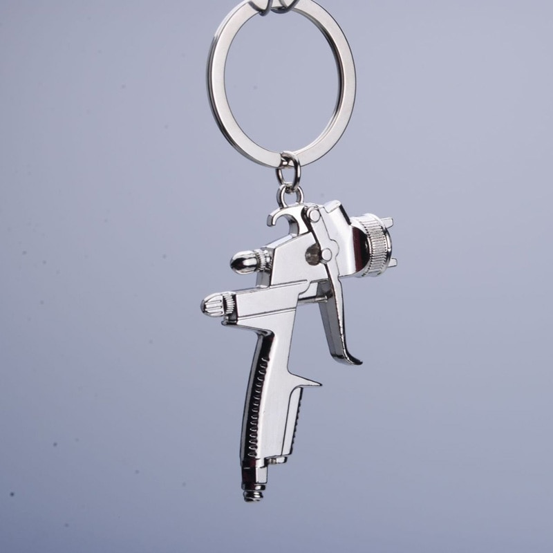 Chaveiro De Metal Com Pistola De Água / Ferramenta De Lavagem De Carro / Pistola De Água De Alta Pressão Modelo Chaveiro / Presente / Festa