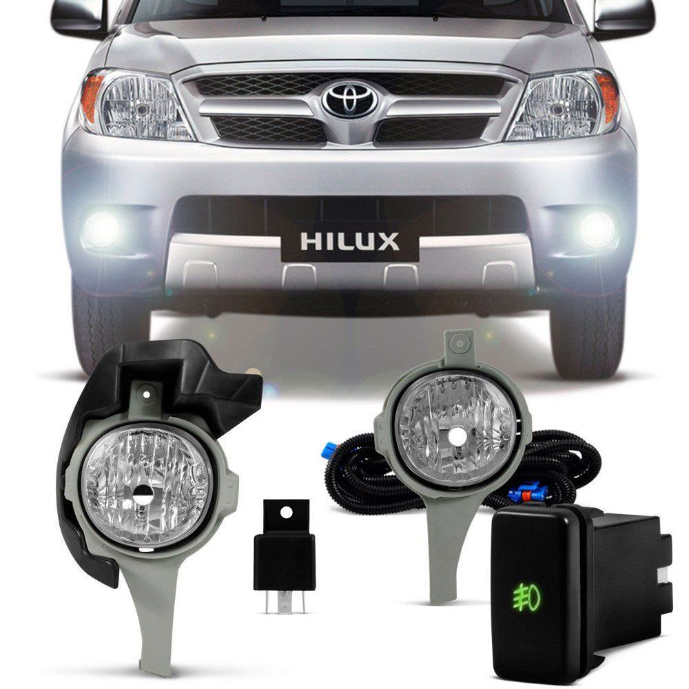 Kit farol auxiliar Milha Hilux Srv Sr 2005 a 2008 Bmo shock SL-250610 I