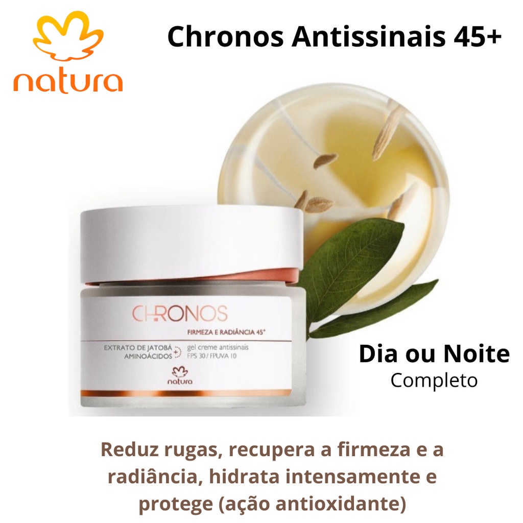 Natura Chronos Antissinais 45+ | Shopee Brasil