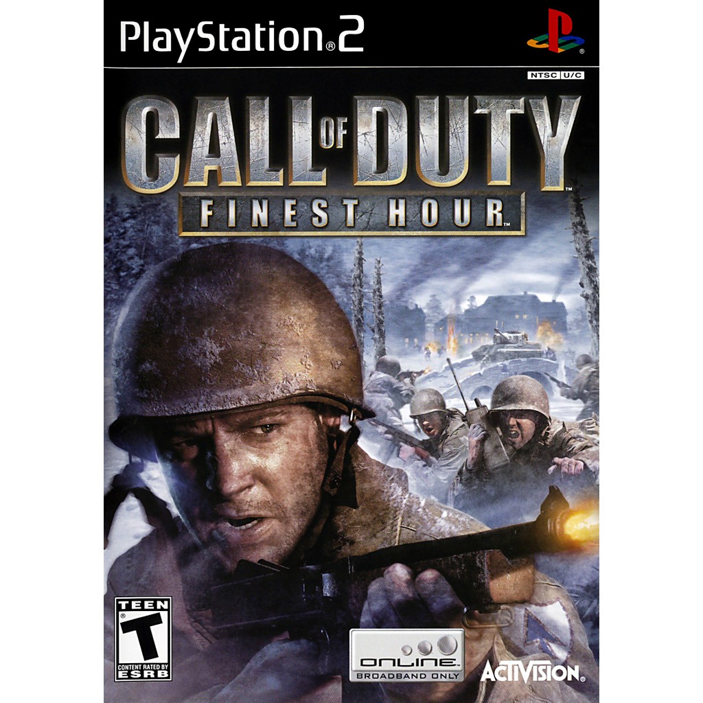 Call of Duty  Finest Hour jogo playstation ps2