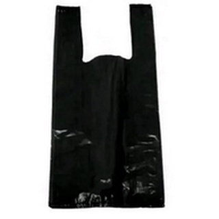 Sacola Plastica Preta Reforçada Alça Camiseta da 30x40 a 45x60  Pacote de 1 kg