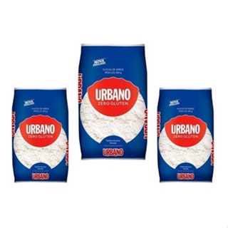 Kit Com 3 Unidades Flocão De Arroz Sem Glúten 500g Urbano em Oferta na Shopee
