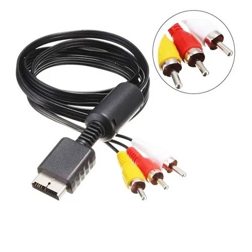 Cabo Av Audio Video Rca Playstation Ps3 Ps2 Ps1 Qualidade — imagem 2 de 2