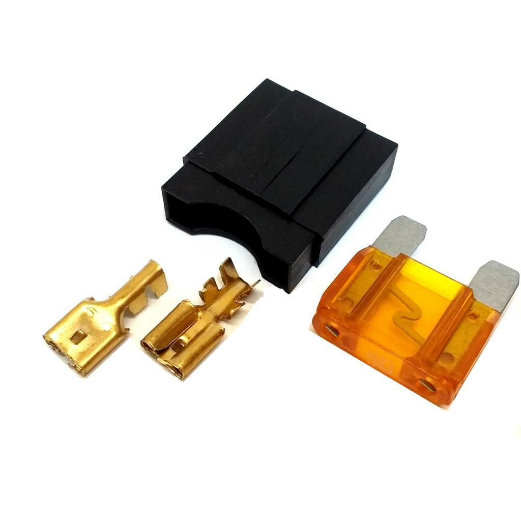 Porta Fusível Max Grande e Fusíveis 40 Amperes Kit c 10 Unid