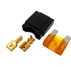 Porta Fusível Max Grande e Fusíveis 40 Amperes Kit c 10 Unid