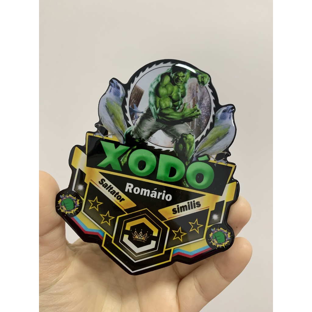 Placa personalizada para gaiola de pássaro; hulk placa para coleiro, placa de trinca ferro, placa de azulão, placa de curió, placa de tiziu, placa para galo de campina, placa para caboclinho, placa para sibite, placa para todas espécies de pássaros