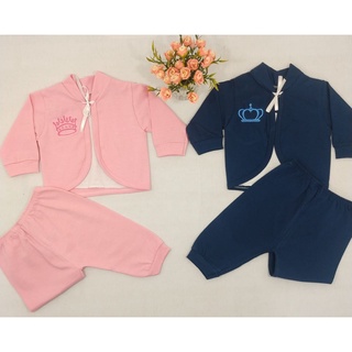 Conjunto pagão recém nascido, 100% algodão com bordado