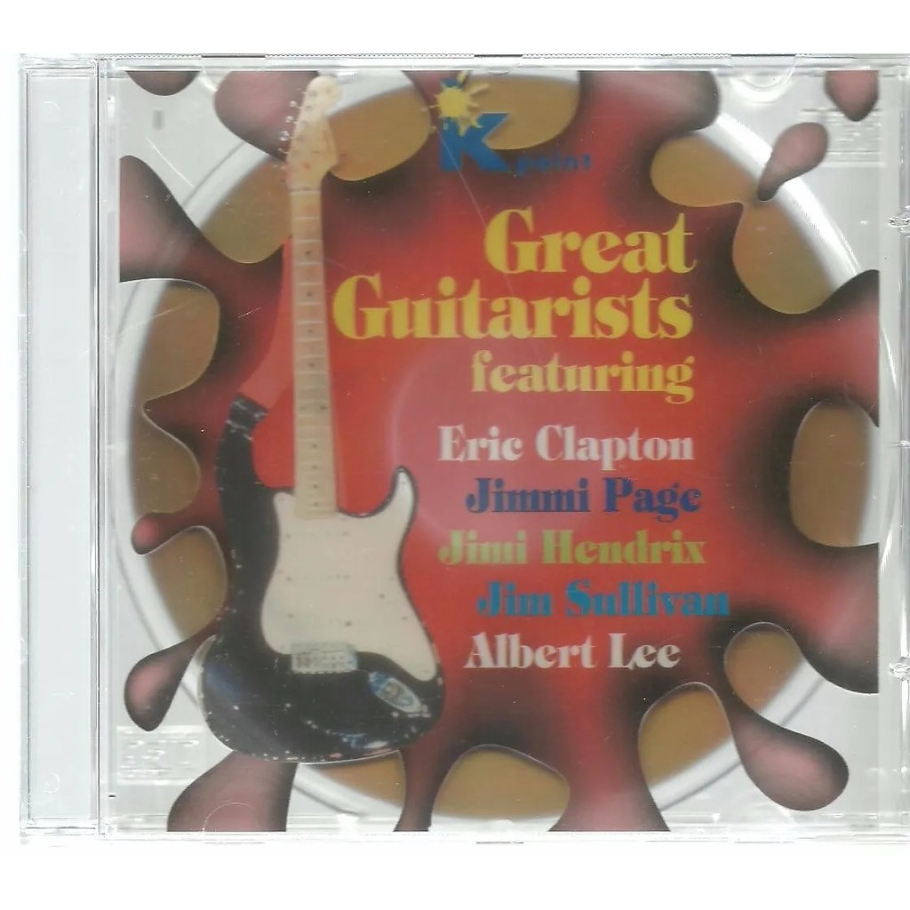 Cd Great Guitarists Eric Clapton / Jimmi Page / Jimi Hendrix / Jim Sullivan / Albert Lee ( Rep. Tcheca )