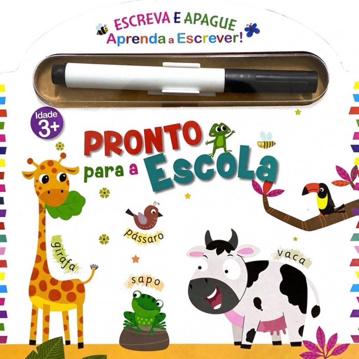 ESCREVA E APAGUE - PRONTO PARA A ESCOLA em Oferta na Shopee